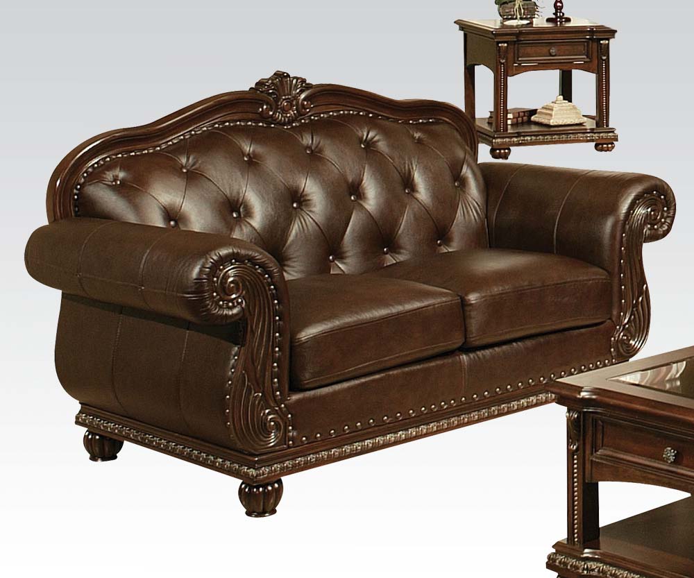 ACME Furniture Anondale Top Grain Leather Sofa Set