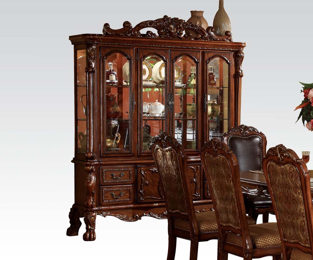 Acme Dresden HutchBuffet in Cherry Finish 12155