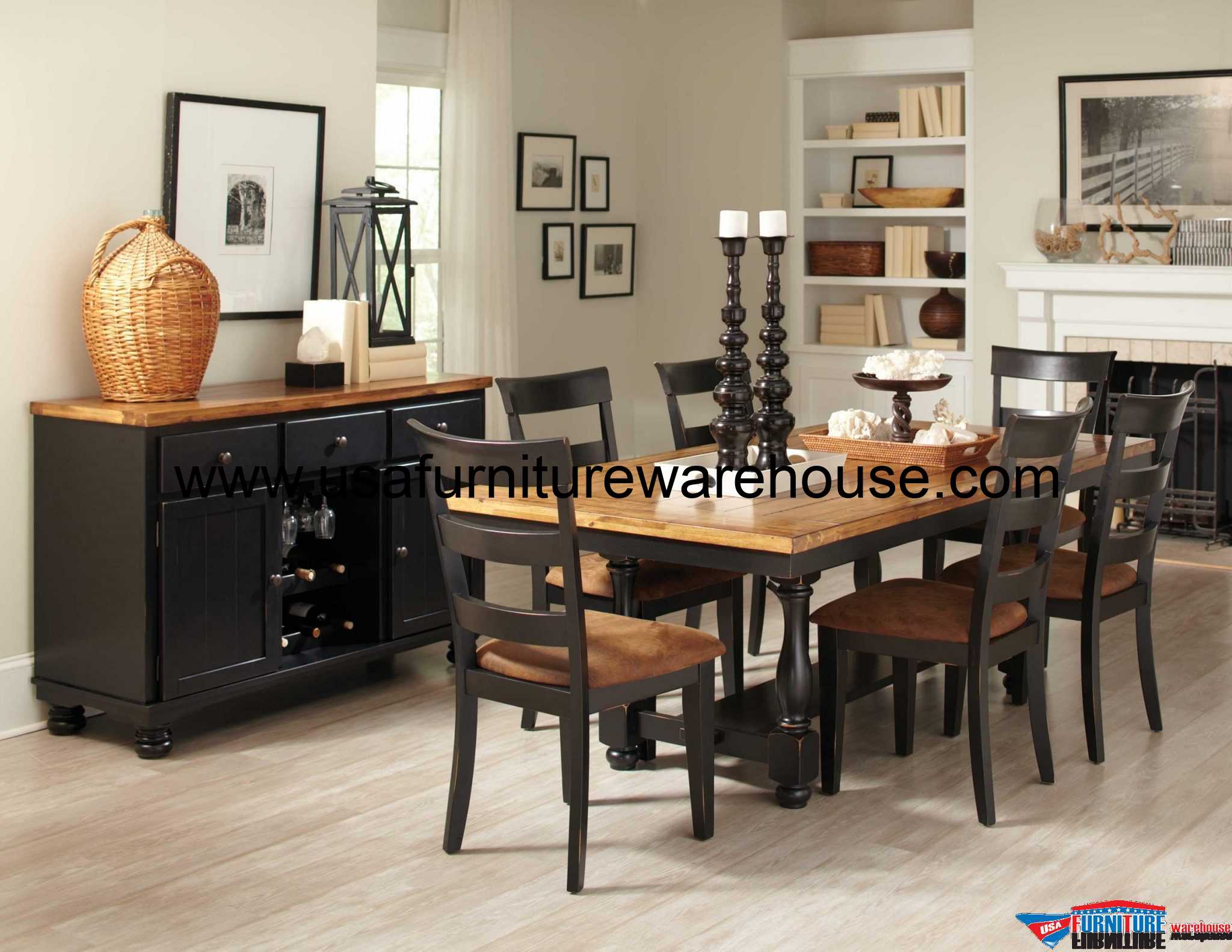Coaster Furniture 9Pc Charlotte Casual Dining Set