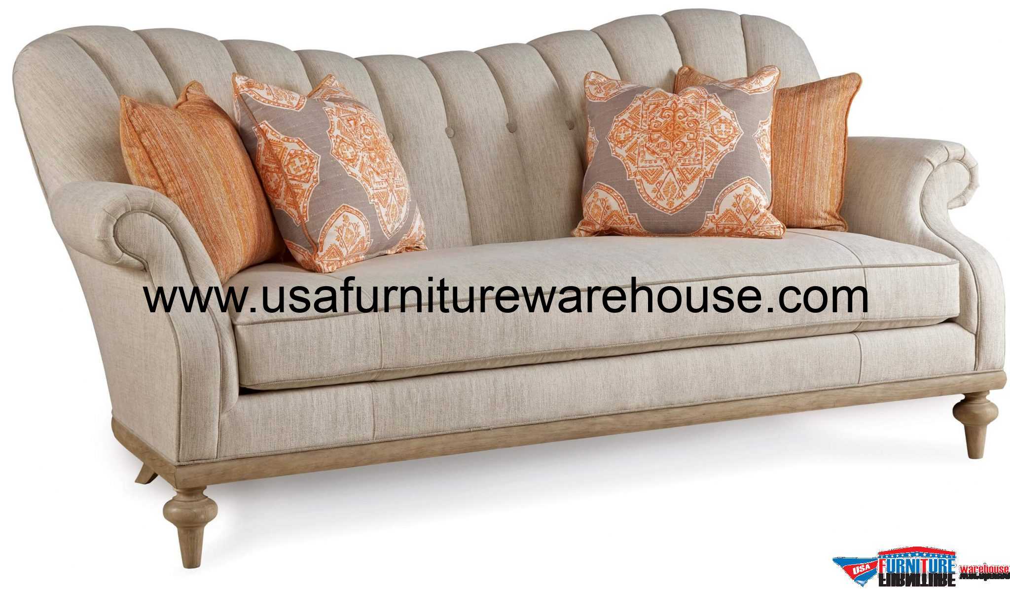 A.R.T Furniture Collection One Upholstered Brewster Channel Back Sofa