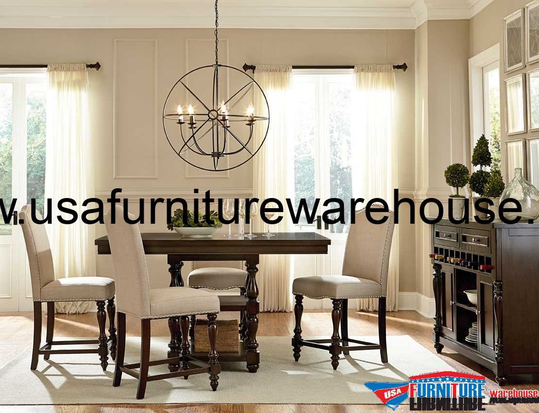 7-Piece Mcferran Furniture D1888 Counter Height Dining Set - USA ... 7-Piece Mcferran Furniture D1888 Counter Height Dining Set - USA ...
