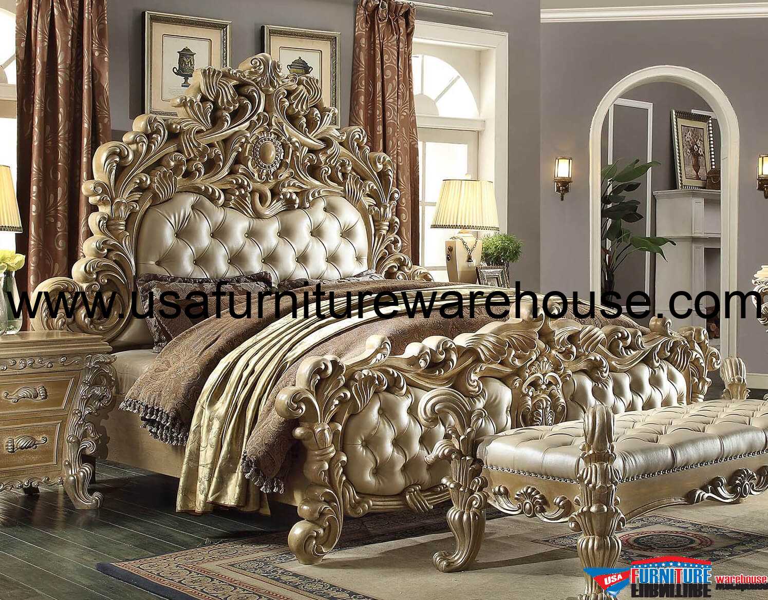 Homey Design Royal Kingdom HD-7012 Bed