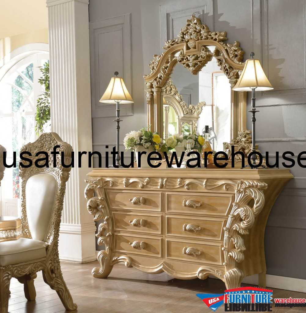5 Piece Homey Design Royal Kingdom HD7012 Bedroom Set USA Furniture
