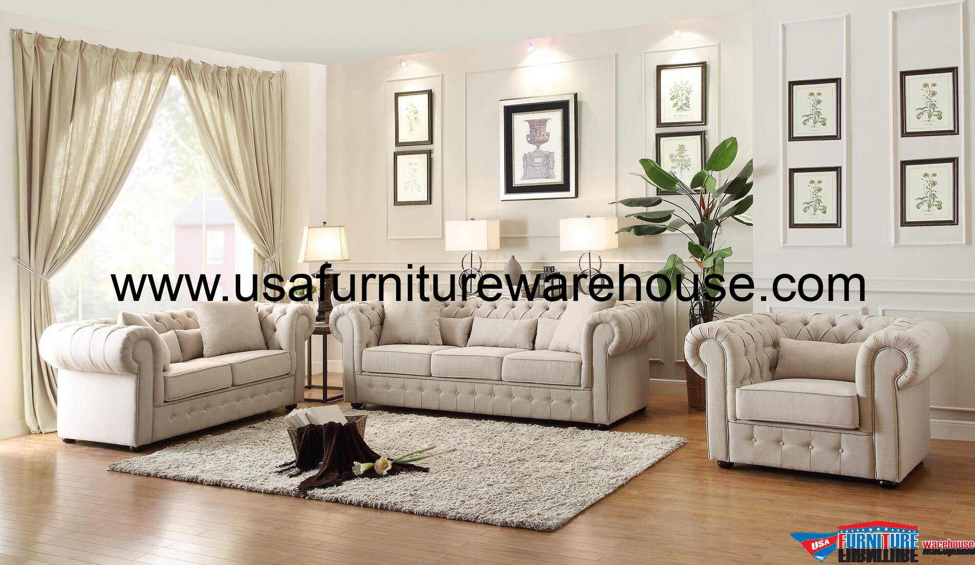 3 Piece Homelegance Savonburg Sofa Set Usa Furniture Warehouse