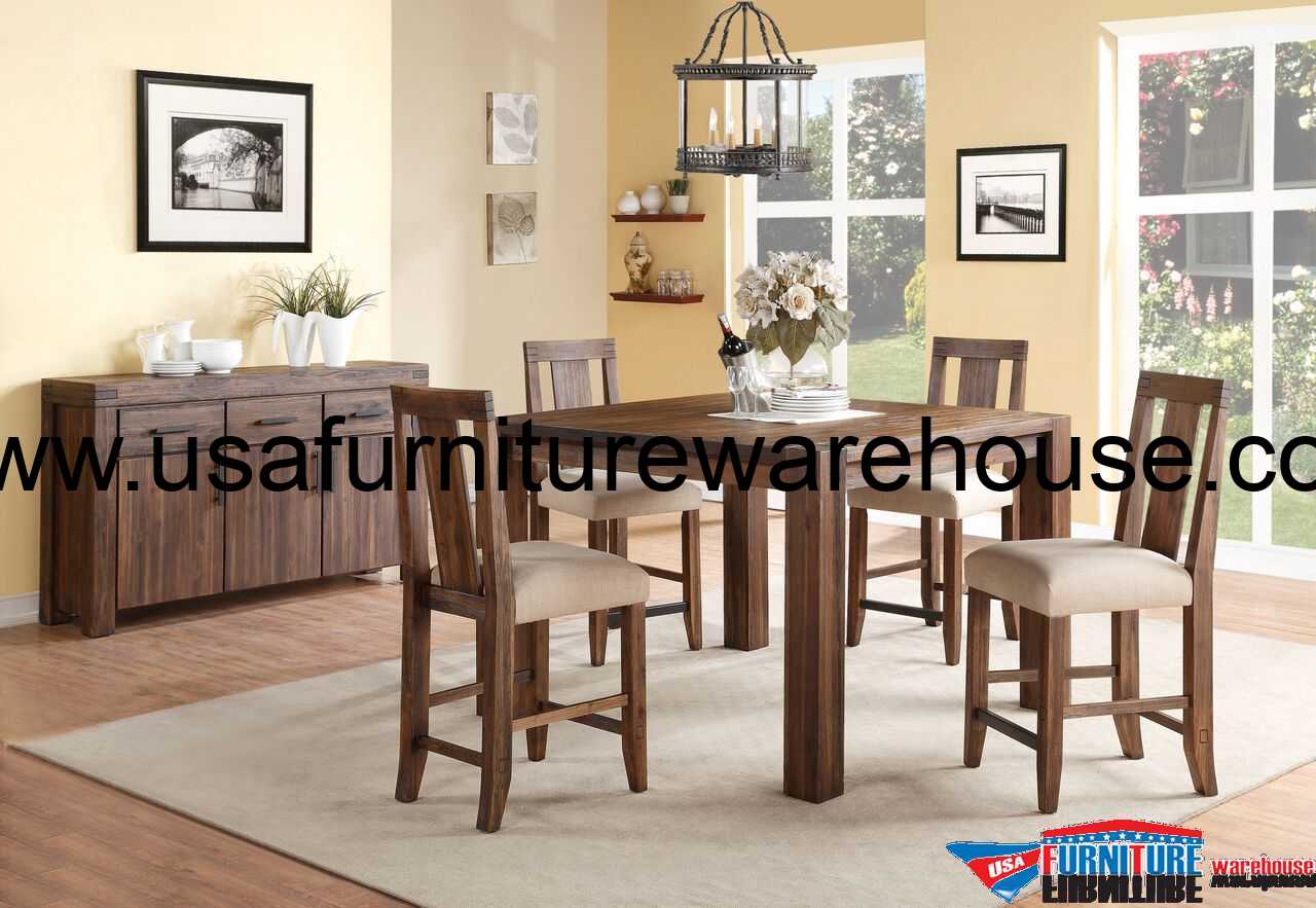 5 Piece Modus Meadow Solid Wood Counter Dining Set Usa Furniture 5 Piece Modus Meadow Solid Wood Counter Dining Set Usa Furniture Warehouse