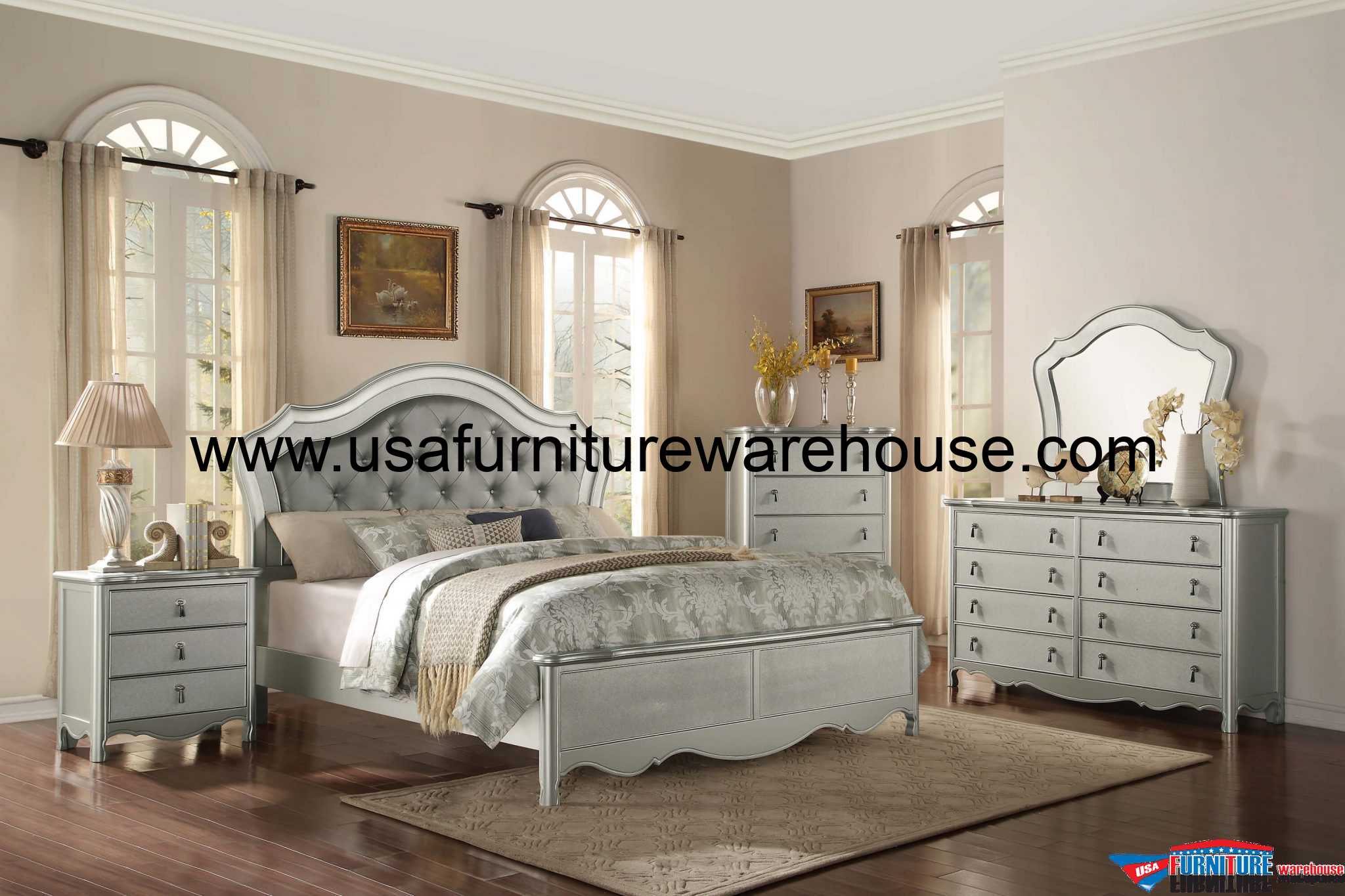 toulouse silver bedroom furniture