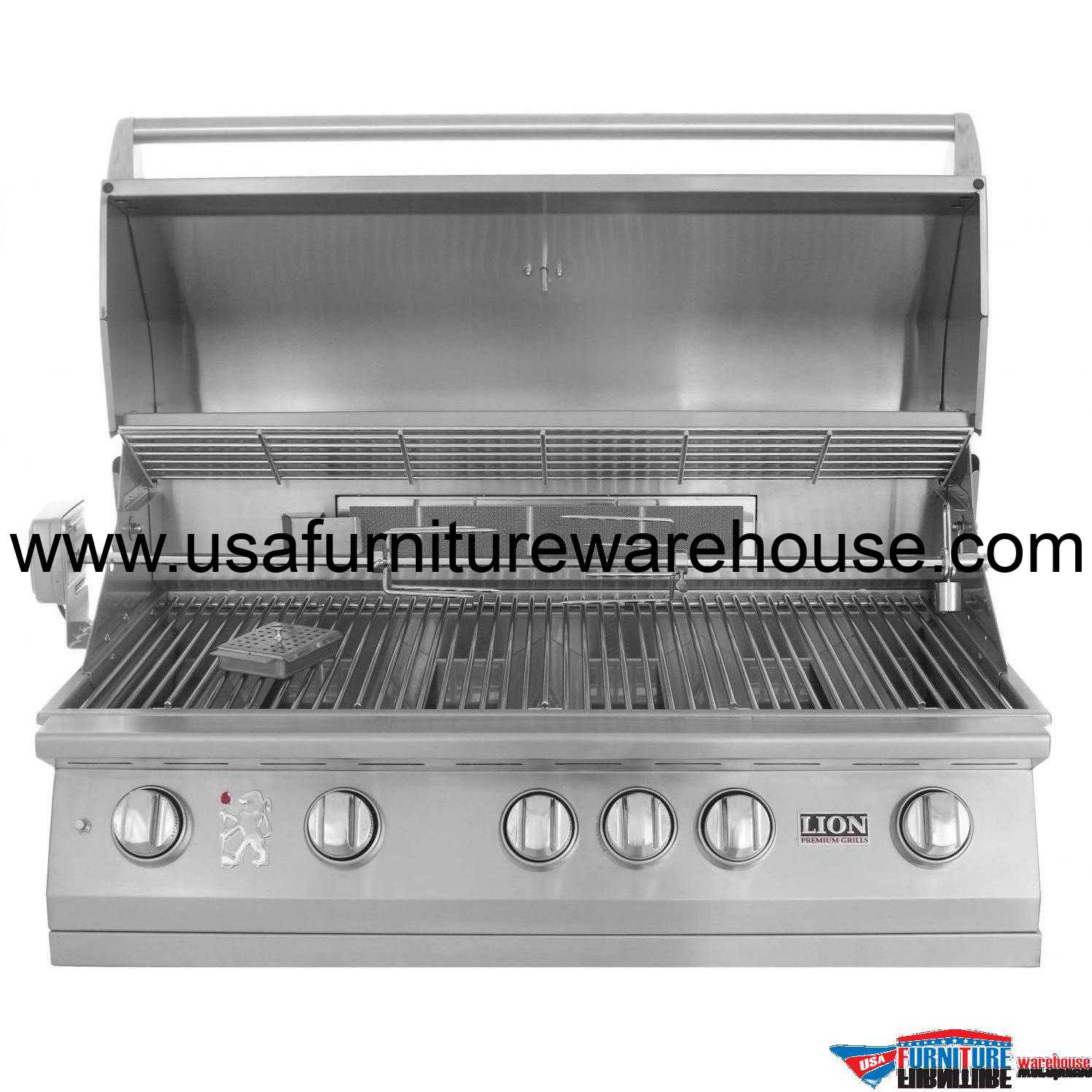 Lion L90000 40Inch 5 Burners Premium Grills Stainless Steel USA