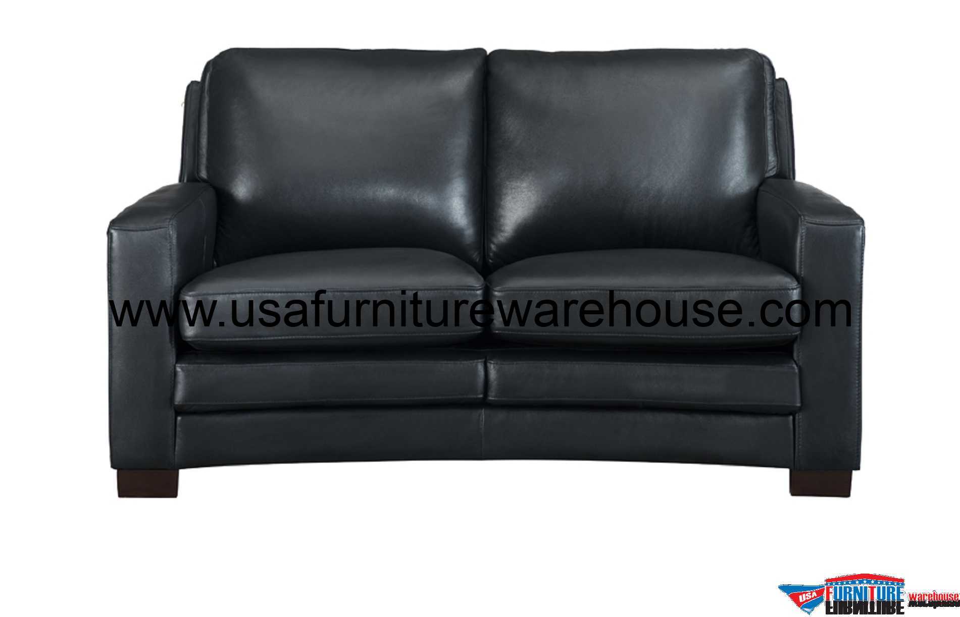 black leather loveseat sofa bed