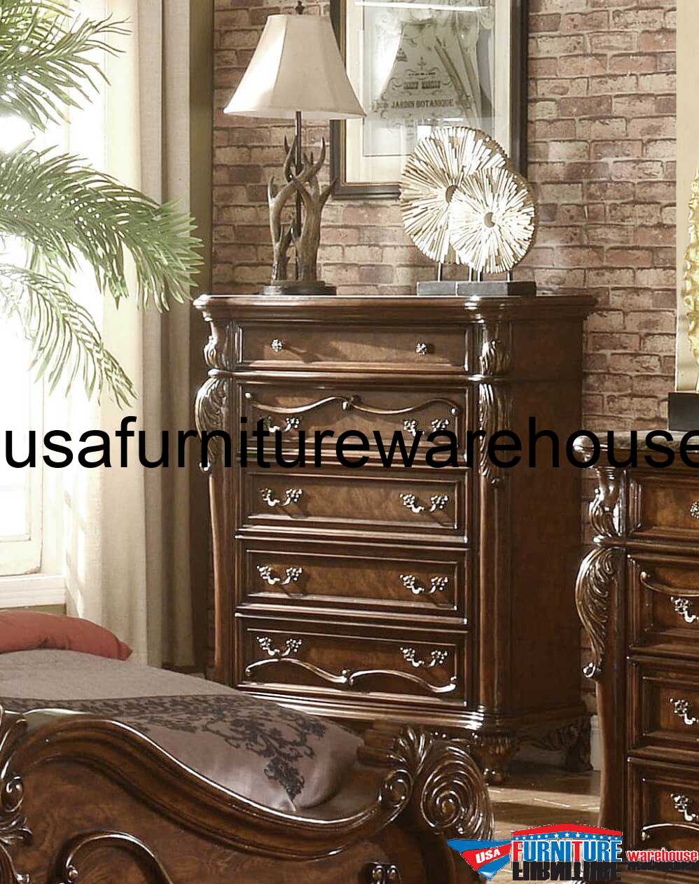 Mcferran B7189 Nottingham 5 Drawer Chest USA Furniture Warehouse