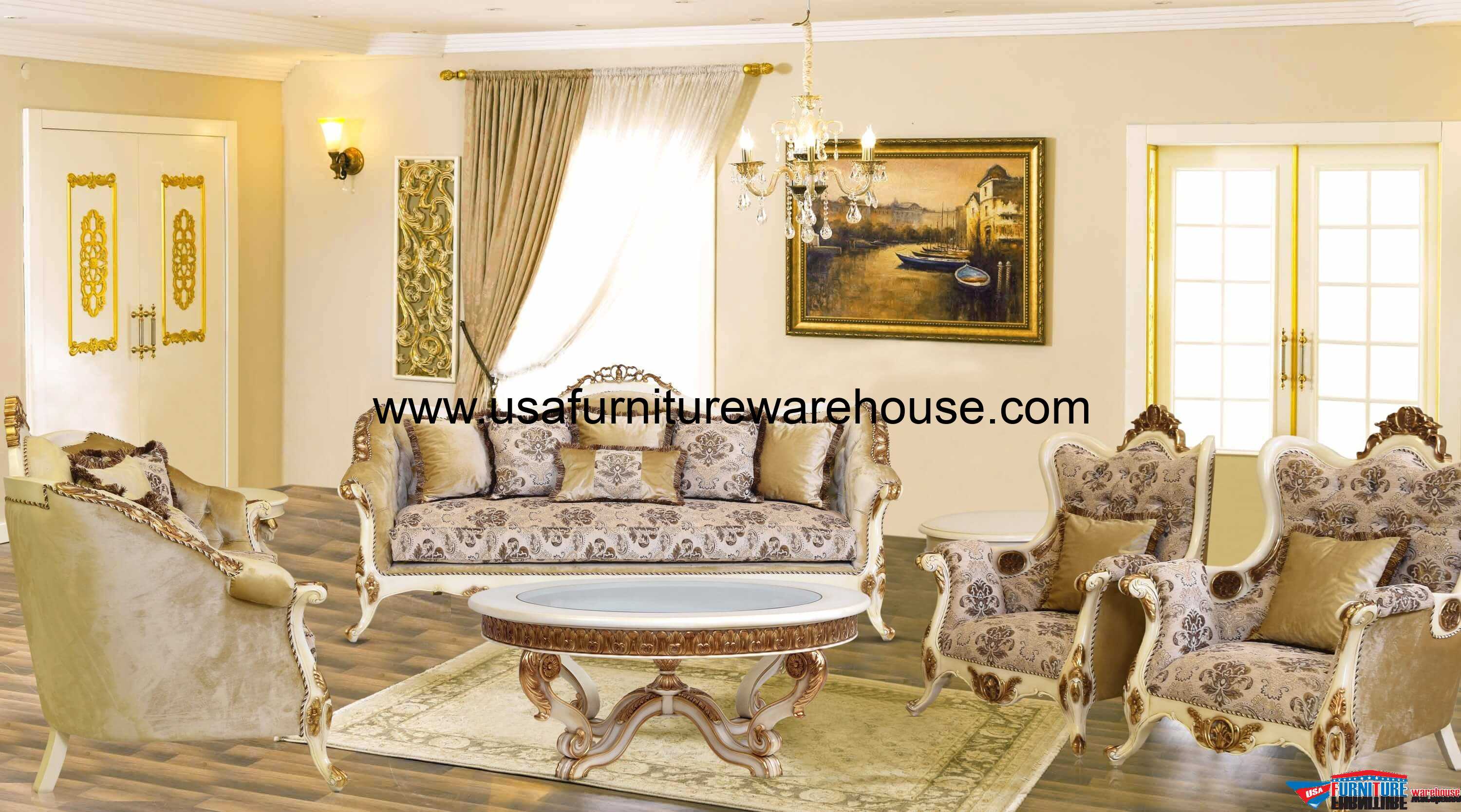 European Furniture Paris Luxury Sofa Set