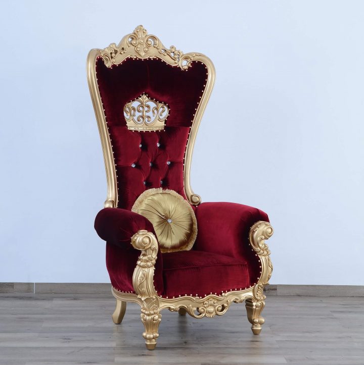European Furniture Queen Elizabeth Chair USA Furniture Warehouse
