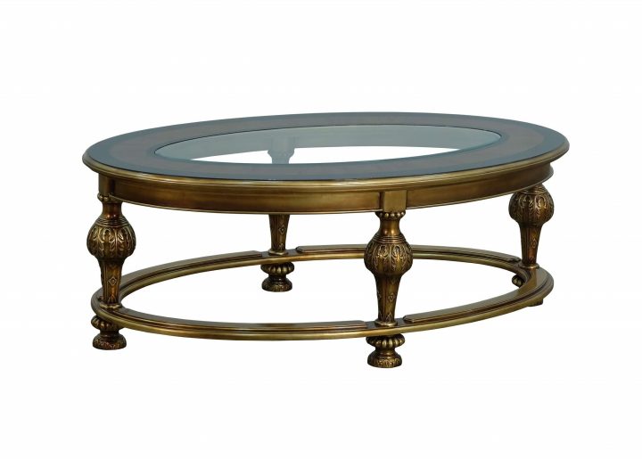 Bronze Oval Coffee Table